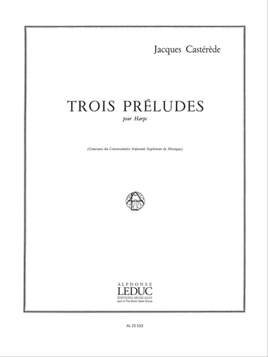 3 Preludes (harp Solo) Harp scores gallery preview page 1