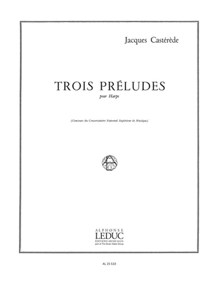 Book cover for 3 Preludes (harp Solo)