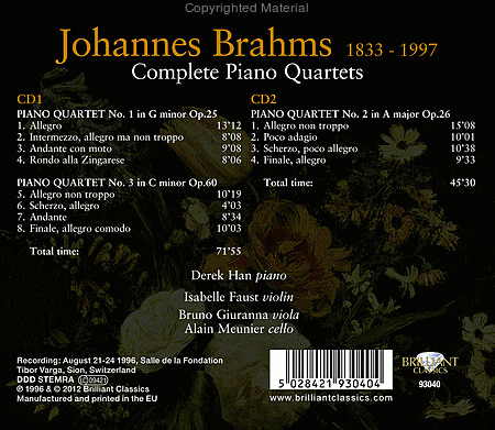 Complete Piano Quartets
