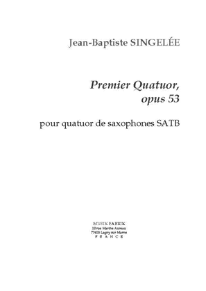 Book cover for Premier Quatuor, Opus 53