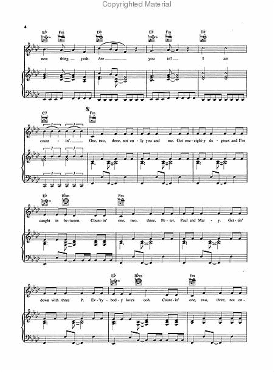 3 3 Piano, Vocal, Guitar scores gallery preview page 3