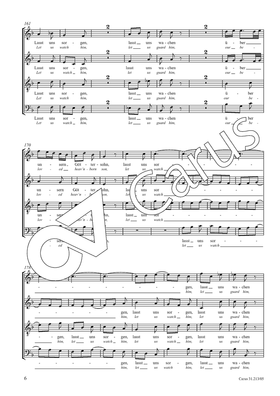 Let us watch him, let us guard him 4-Part scores gallery preview page 7