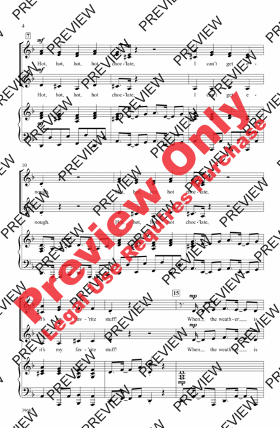 Hot Chocolate! Hot Chocolate! Women's Choir scores gallery preview page 3