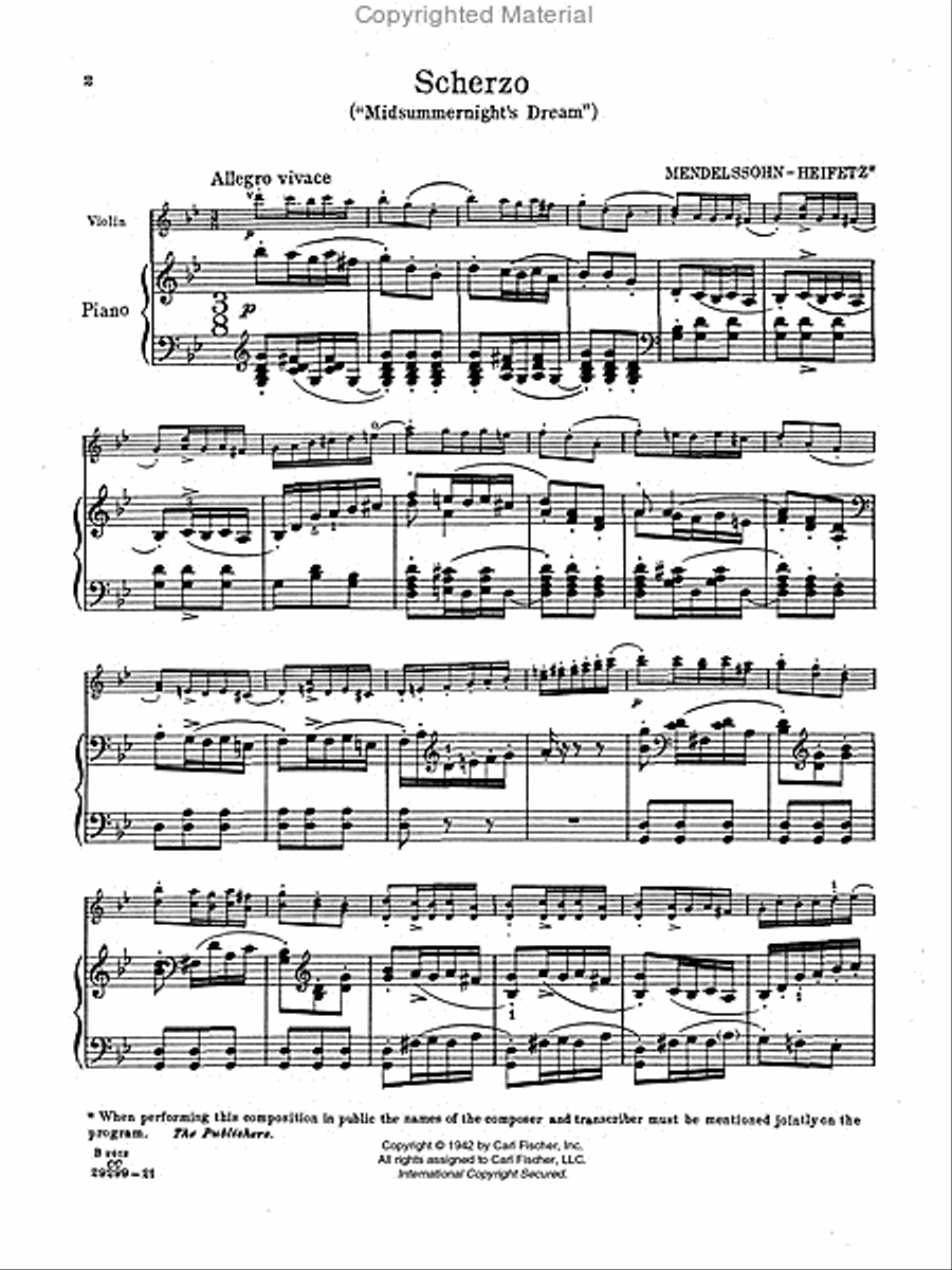 Scherzo Violin Solo scores gallery preview page 2