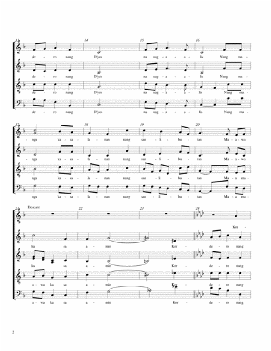 Kordero ng Diyos Choir scores gallery preview page 2