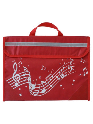 Musicwear Wavy Stave Music Bag Red