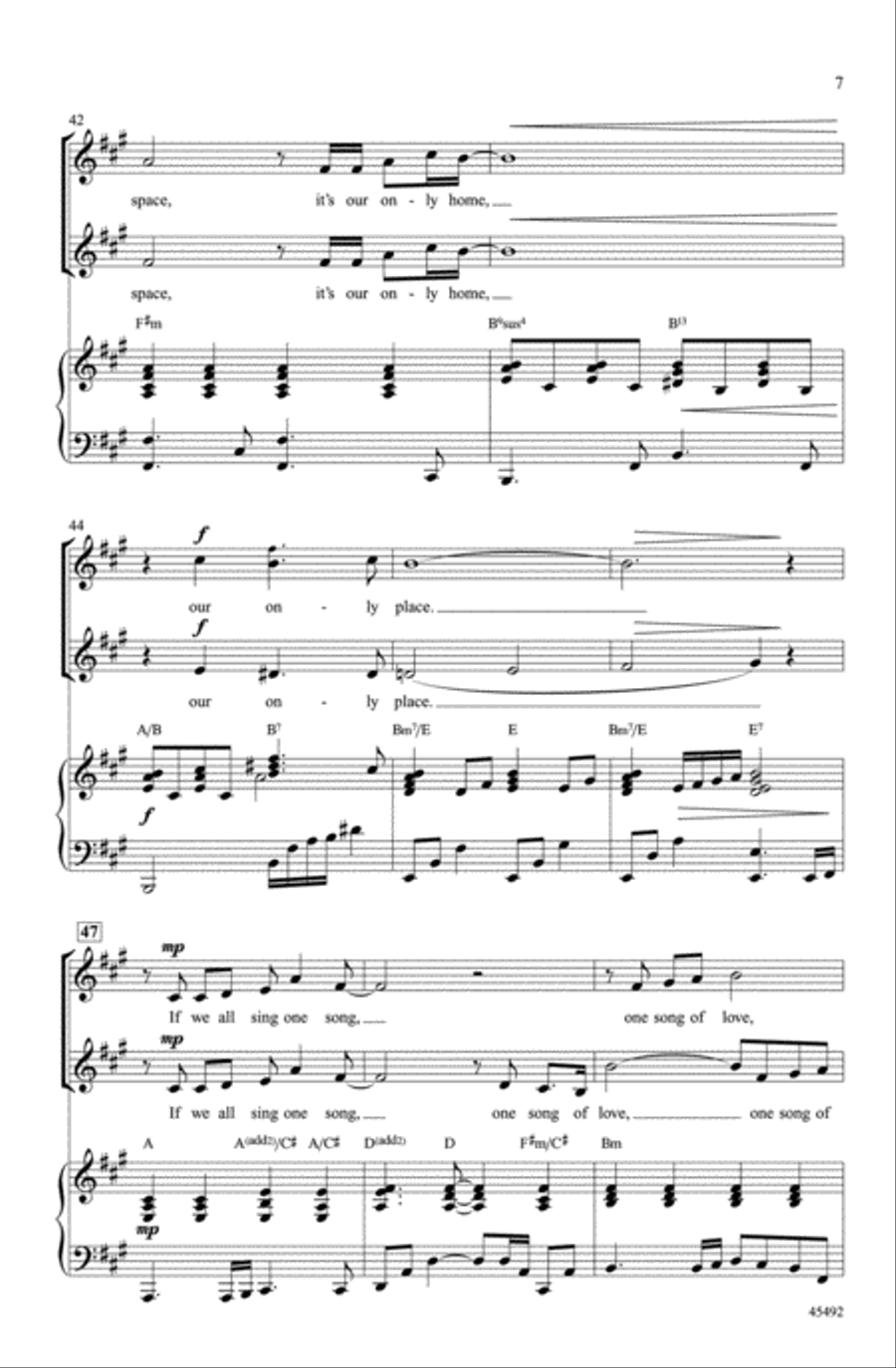 One Song Choir scores gallery preview page 6