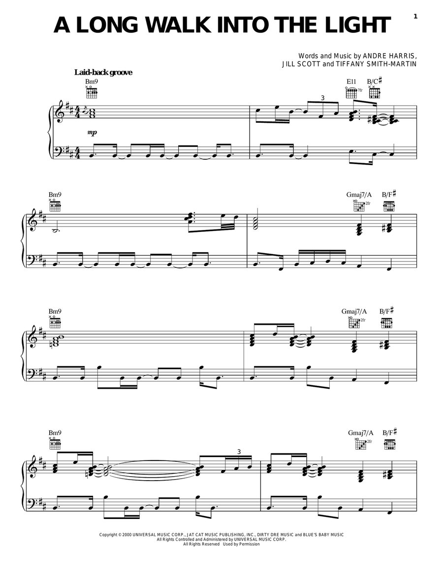 A Long Walk Into The Light Acoustic Guitar scores gallery preview page 1