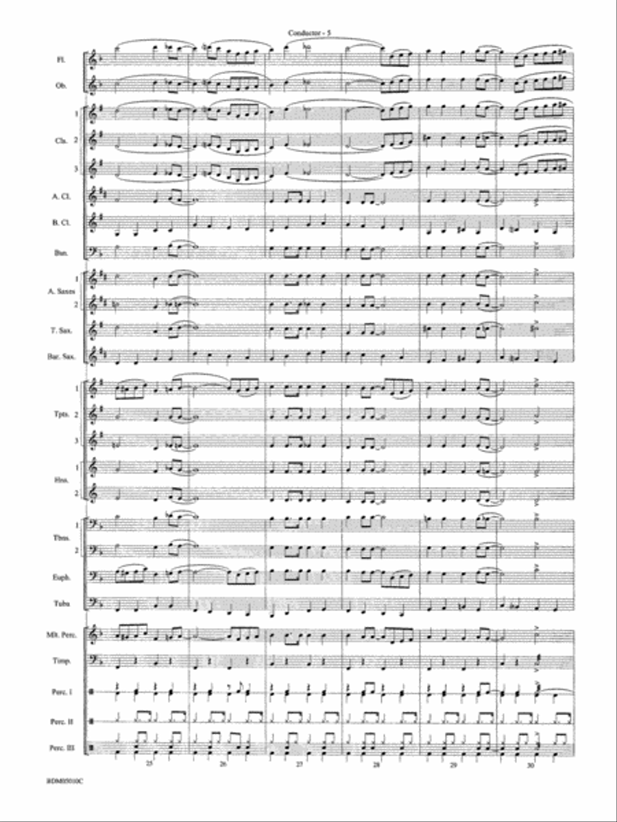 Santa Meets the Big Bands: Score Concert Band scores gallery preview page 6