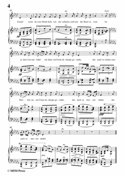 Schubert-Am Fenster,Op.105 No.3,in D flat Major,for Voice&Piano image number null