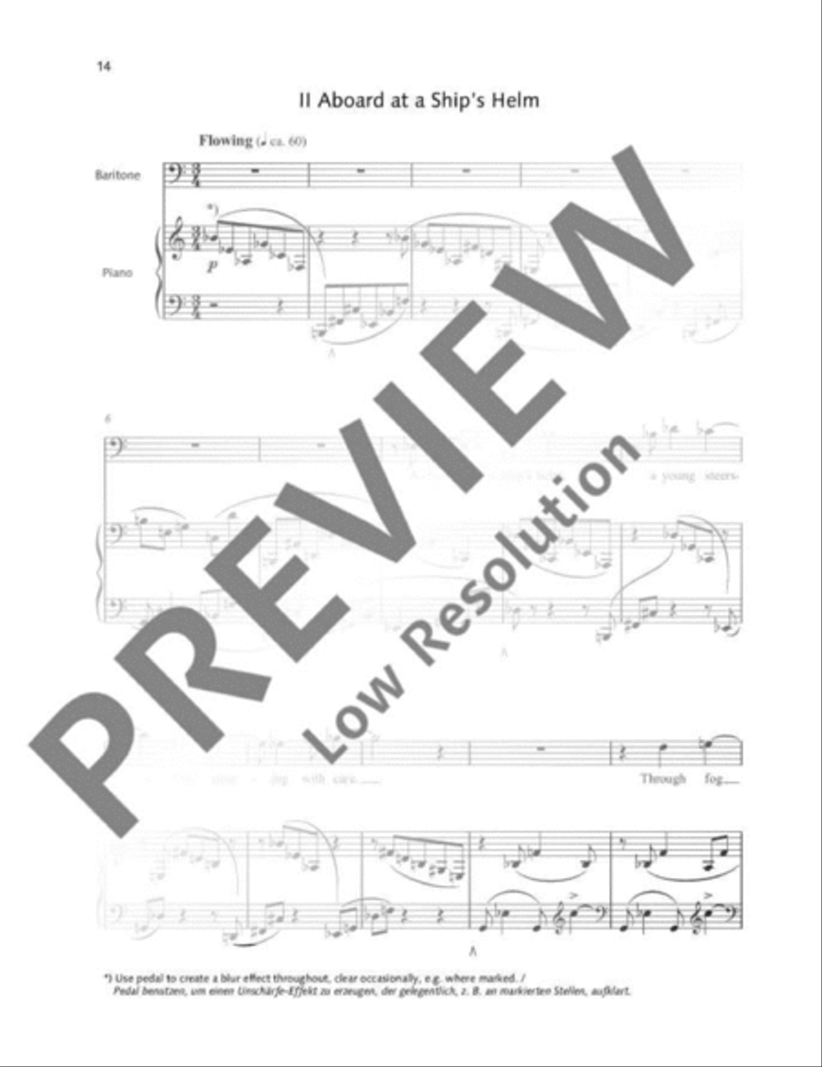 Three Songs Baritone Voice scores gallery preview page 15