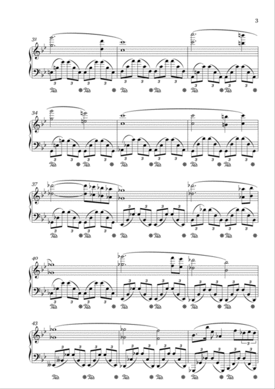 Ballade du Magicien Ailé Piano Solo scores gallery preview page 3