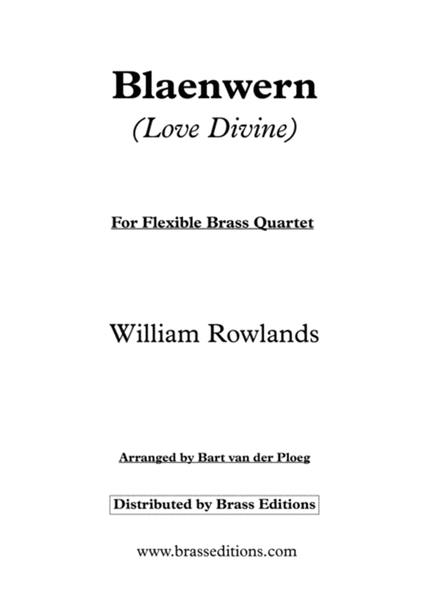 Blaenwern (Love Divine) - For flexible brass quartet image number null
