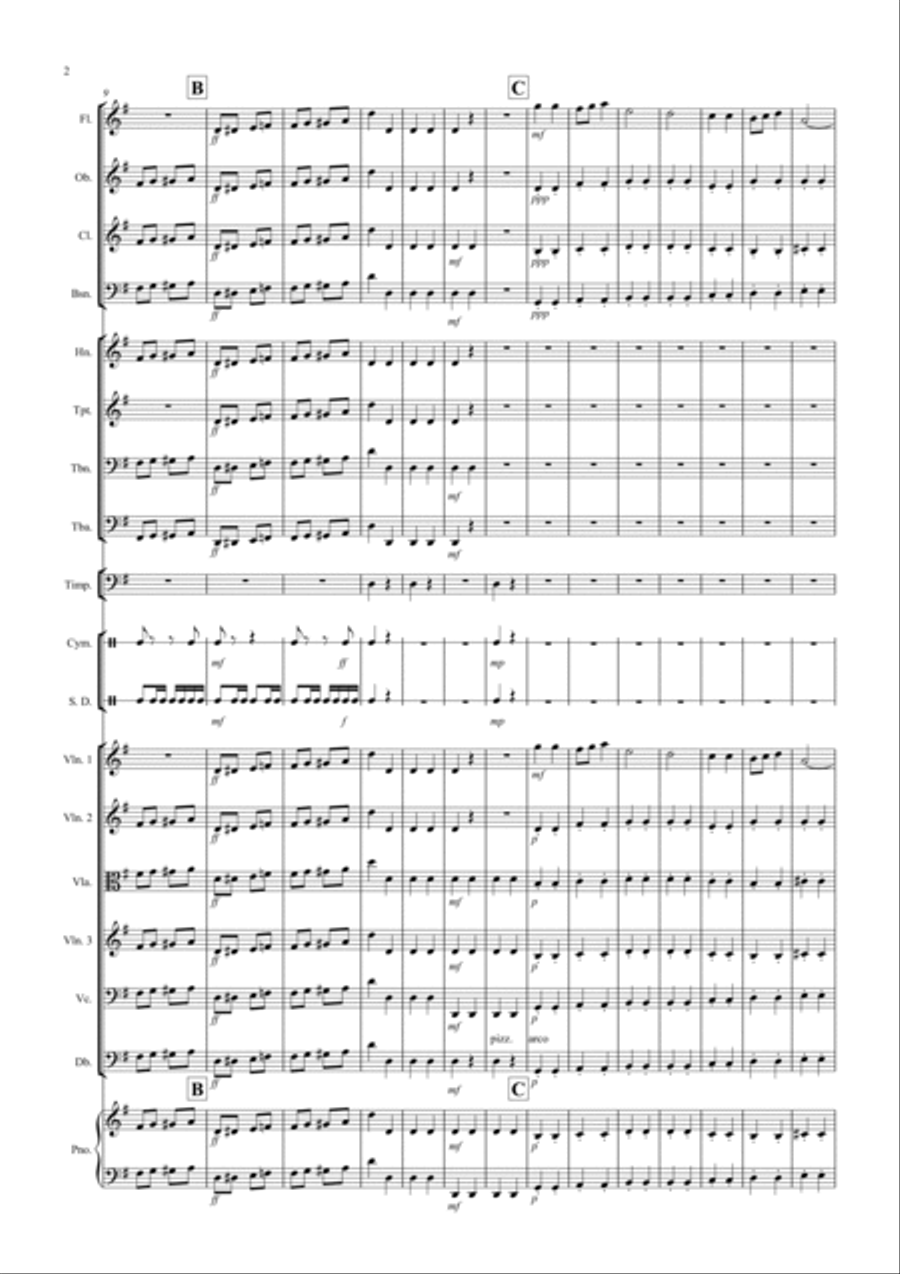 Land of Hope and Glory for School Orchestra Full Orchestra scores gallery preview page 2