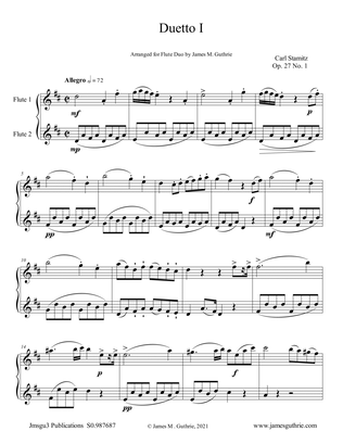 Stamitz: Six Duets Op. 27 Complete for Flute Duo