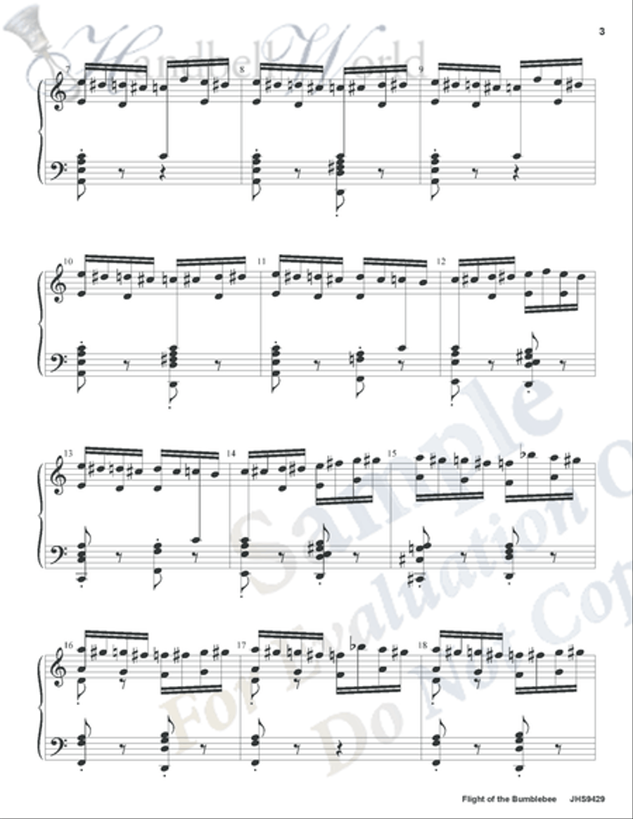 Flight of the Bumblebee 5-Octaves scores gallery preview page 6