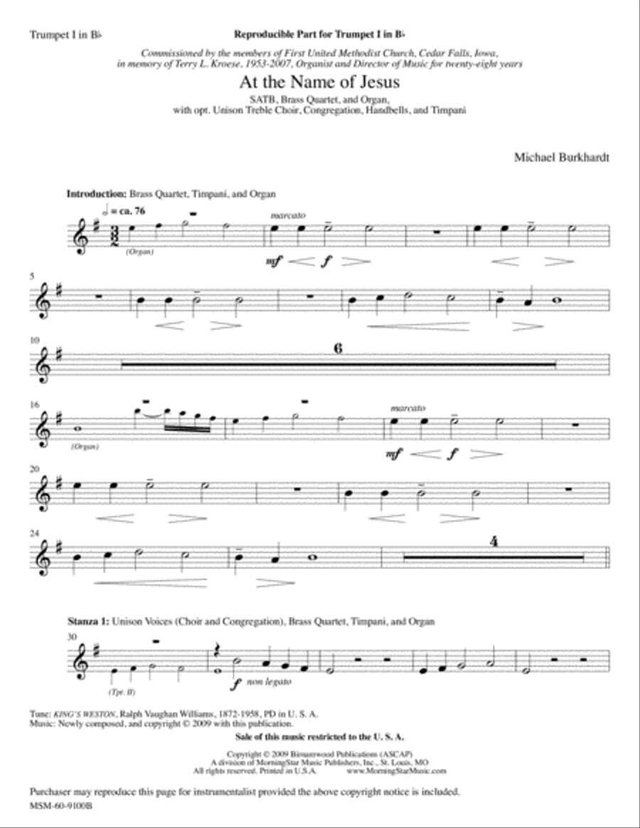 At the Name of Jesus Choir scores gallery preview page 2