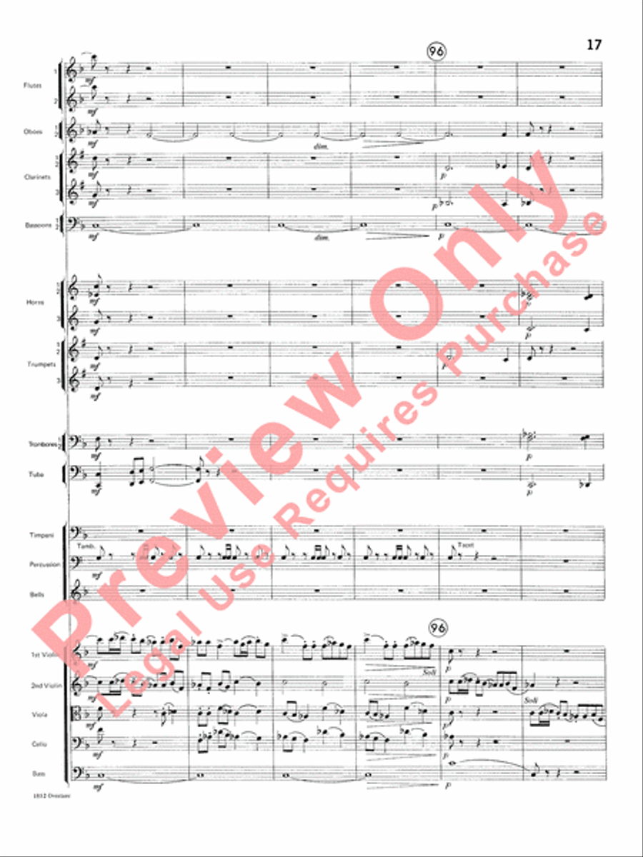 Overture 1812 Overture 1812 Full Orchestra scores gallery preview page 18