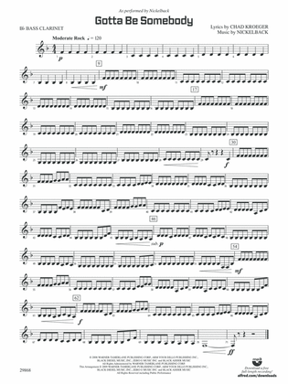 Gotta Be Somebody: B-flat Bass Clarinet