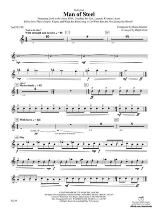 Man of Steel, Suite from: 2nd Flute