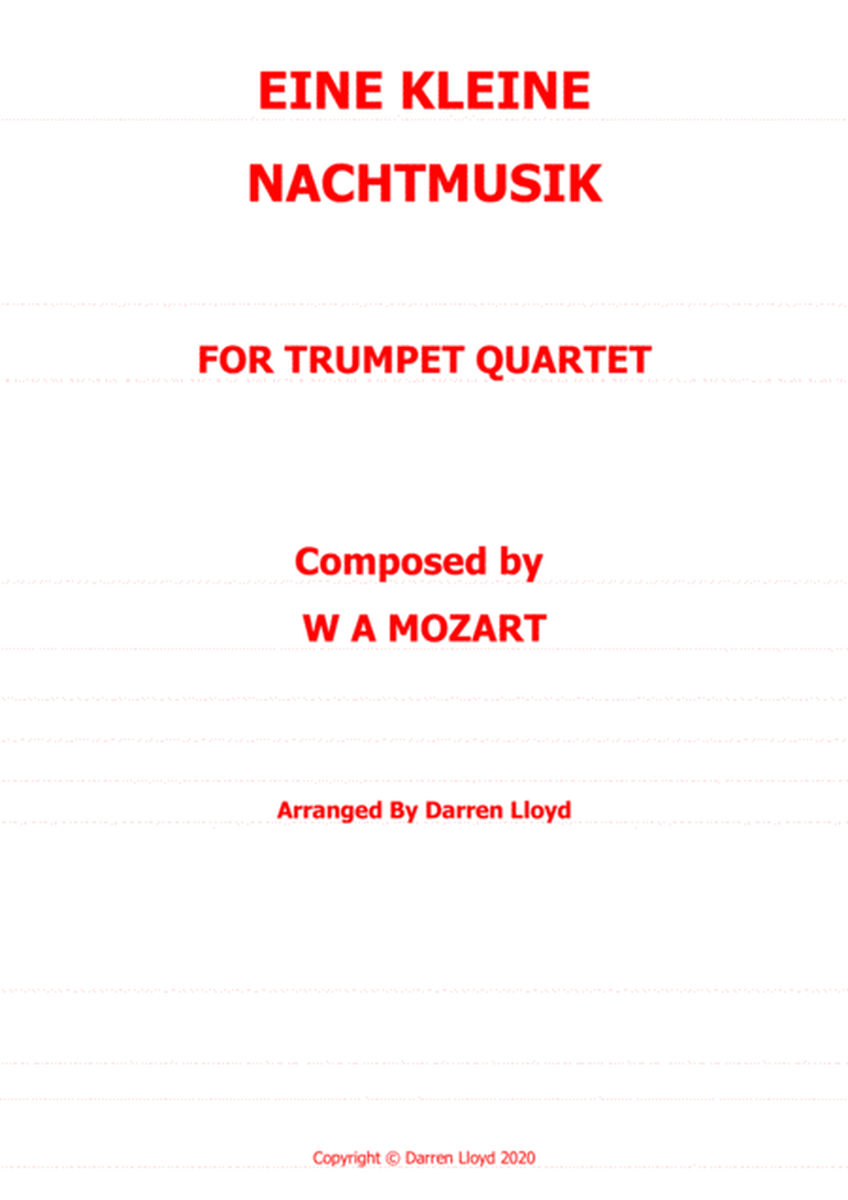 Eine Kleine Nachtmusik - Trumpet quartet image number null