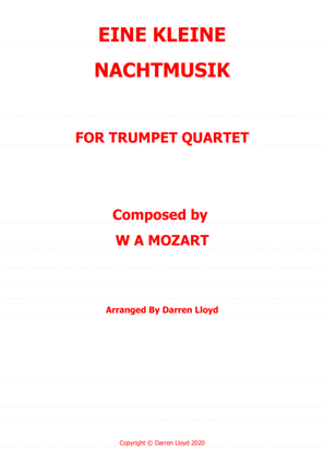 Book cover for Eine Kleine Nachtmusik - Trumpet quartet