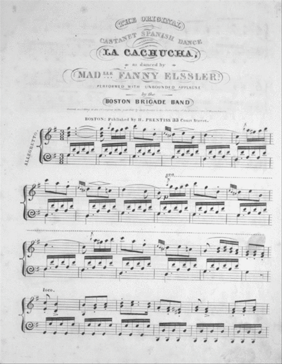 The Original Castanet Spanish Dance La Cachucha Piano Solo scores gallery preview page 2
