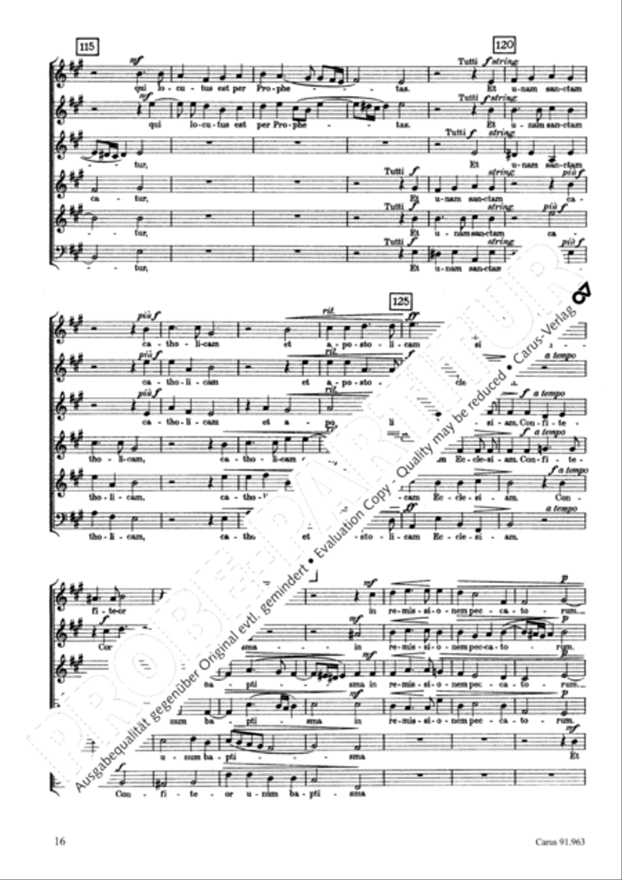 Missa Ecce nunc benedicite Choir scores gallery preview page 19