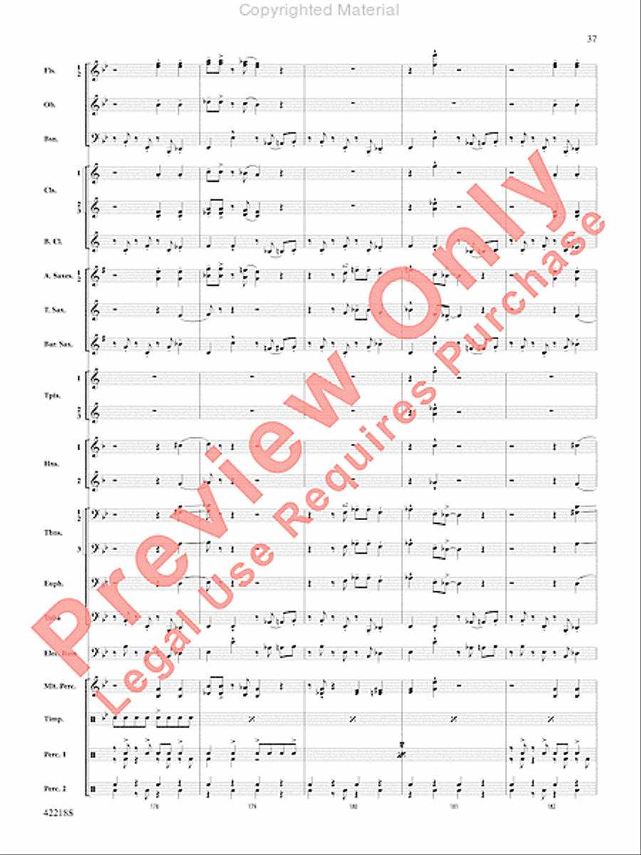 Tower of Power Greatest Hits Concert Band scores gallery preview page 36