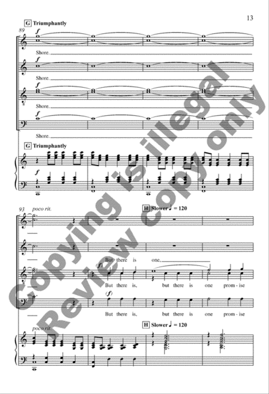 Maid of Constant Sorrow 4-Part scores gallery preview page 13