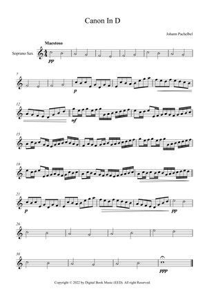 Canon In D - Johann Pachelbel (Soprano Sax)