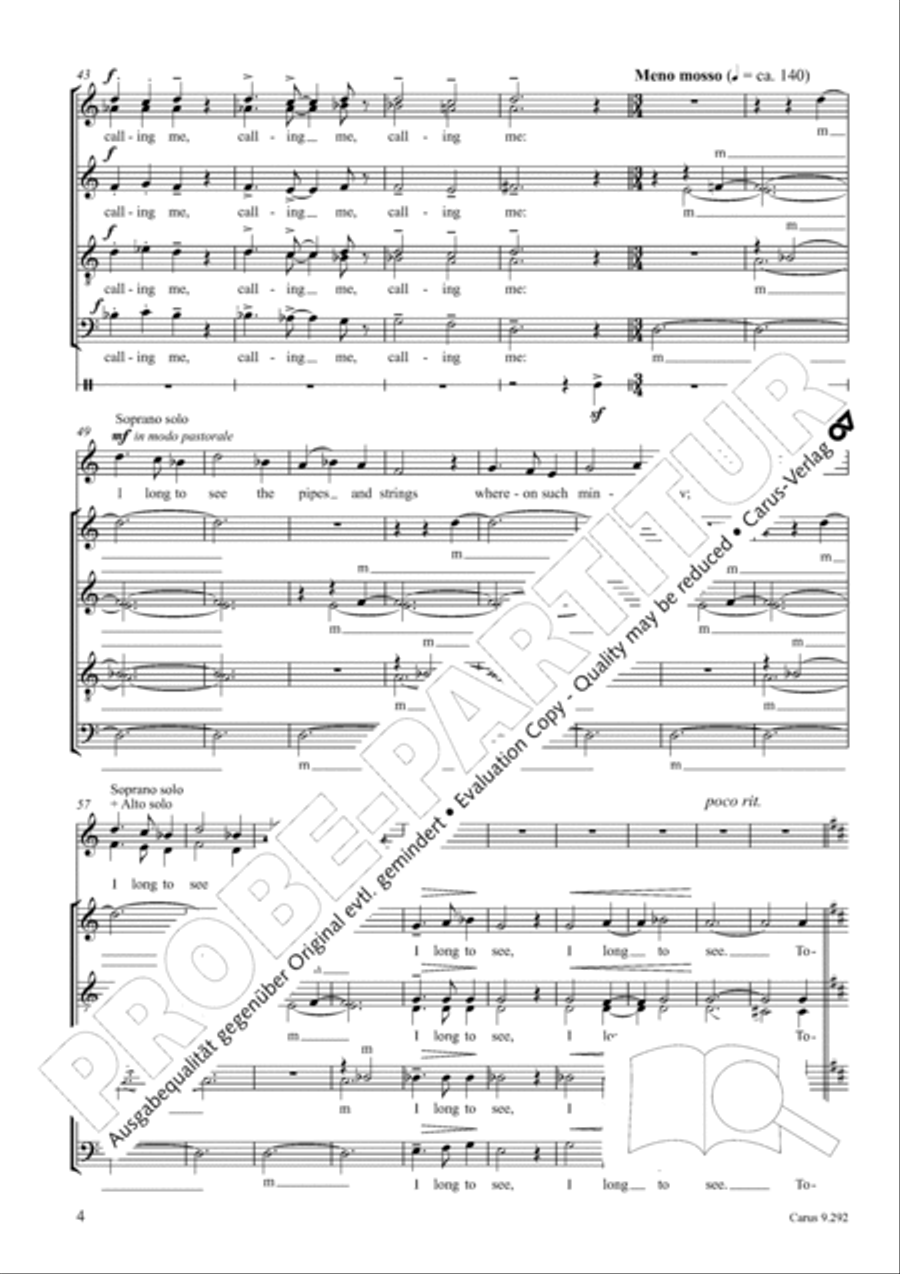 A Hope Carol 4-Part scores gallery preview page 5