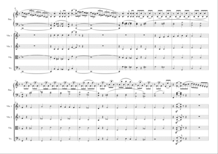 Sonatine-Kuhlau.Op.20.No.3.-Piano Concerto String Orchestra scores gallery preview page 4