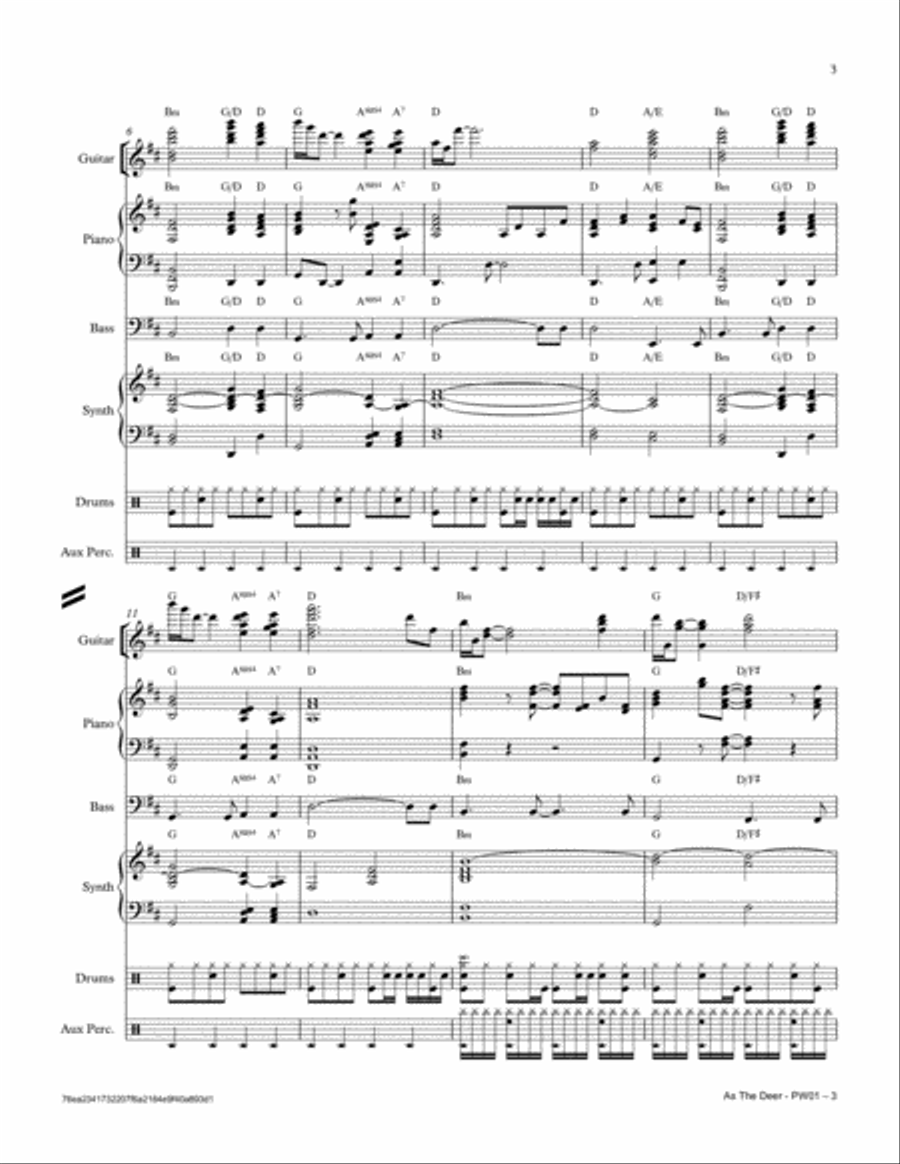 As The Deer As The Deer Small Ensemble scores gallery preview page 3