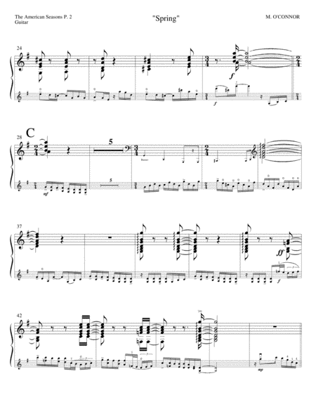 The American Seasons (guitar part – violin and string orchestra) image number null