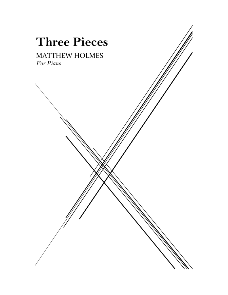 Three Pieces for Piano Three Pieces for Piano Piano Solo scores gallery preview page 1