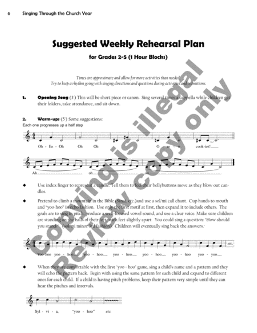 Singing Through the Church Year Children's Choir scores gallery preview page 6