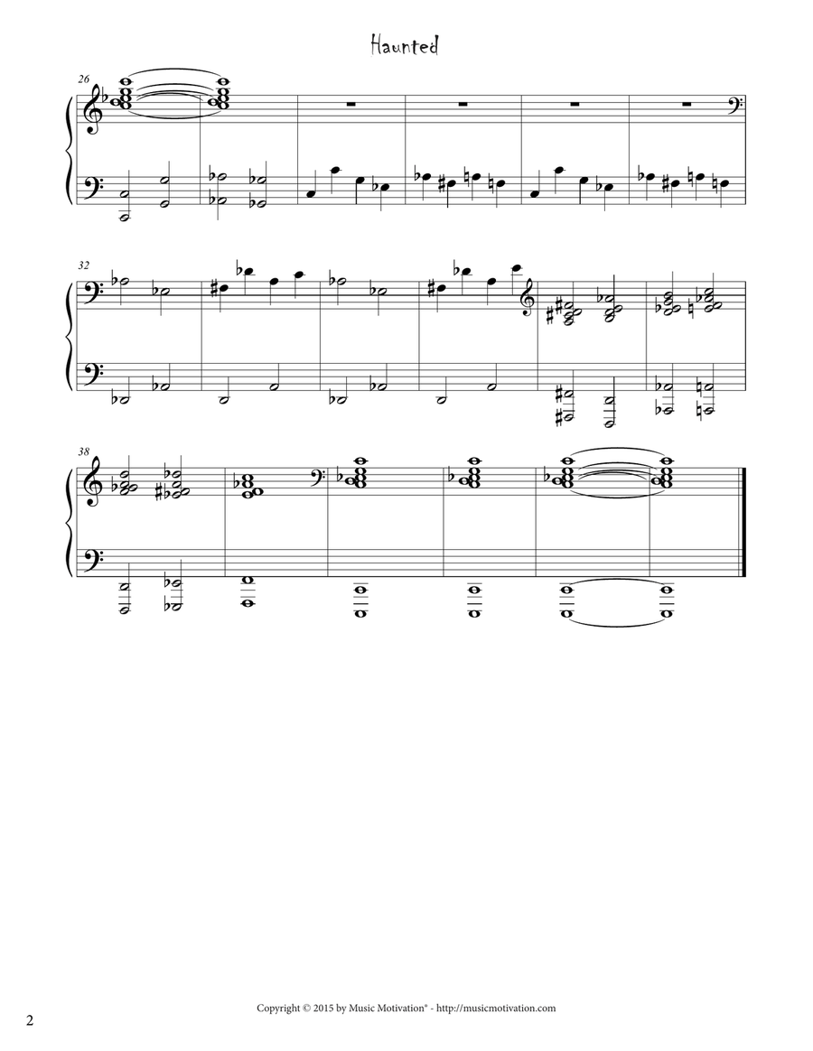 Haunted Piano Method - Digital Sheet Music page 3