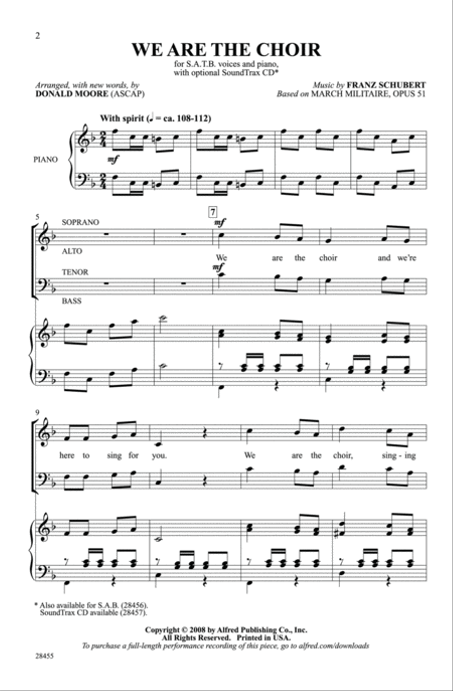 We Are the Choir 4-Part scores gallery preview page 1