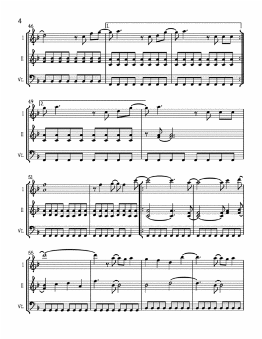 Marry You Marry You String Trio scores gallery preview page 4