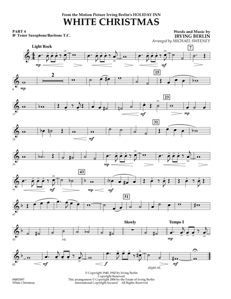 White Christmas - Pt.4 - Bb Tenor Saxophone