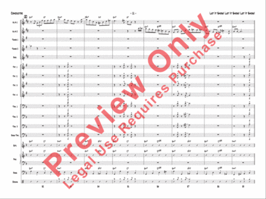 Let It Snow! Let It Snow! Let It Snow! Jazz Ensemble scores gallery preview page 14