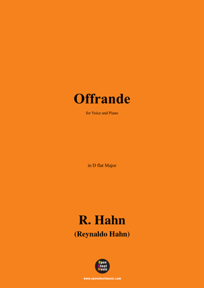 R. Hahn-Offrande,in D flat Major