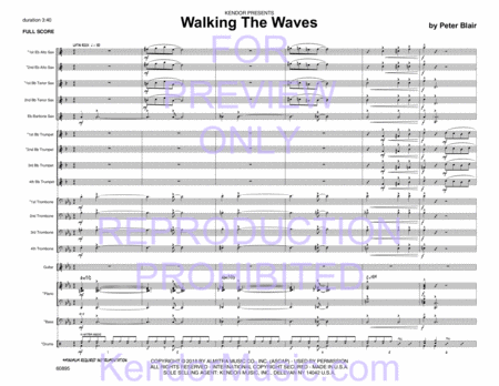 Walking The Waves (Full Score)