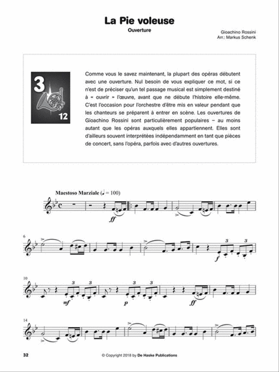 Écouter, lire & jouer - Les Airs d'Opéra Horn scores gallery preview page 3