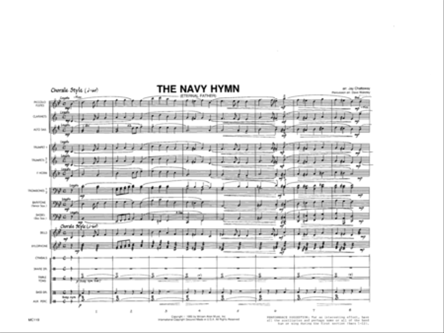 The Navy Hymn Marching Band scores gallery preview page 2