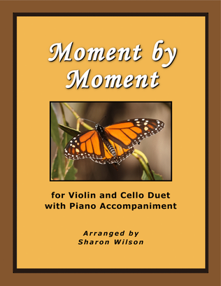 Book cover for Moment By Moment (for Violin and Cello Duet with Piano Accompaniment)