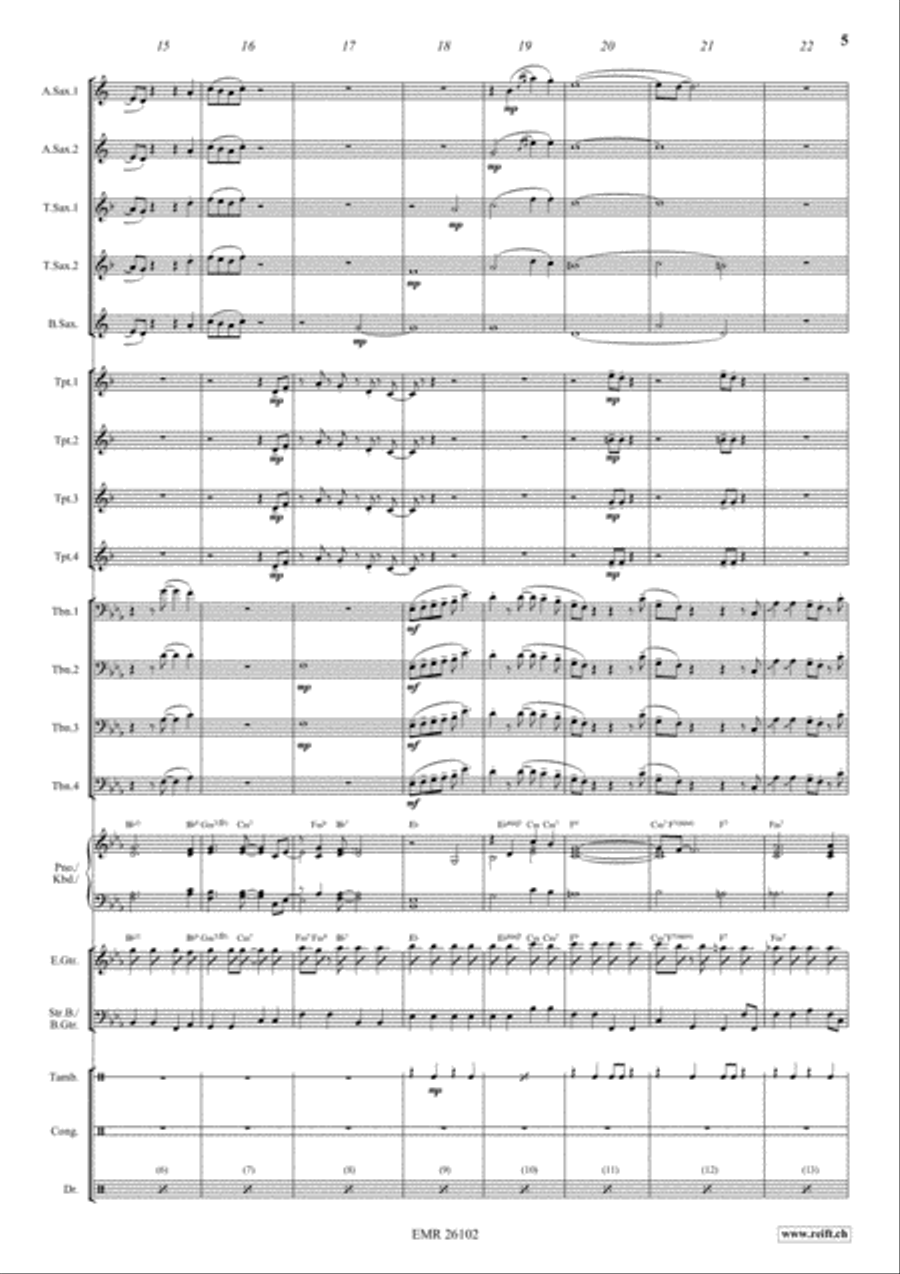 Chicago Big Band scores gallery preview page 5