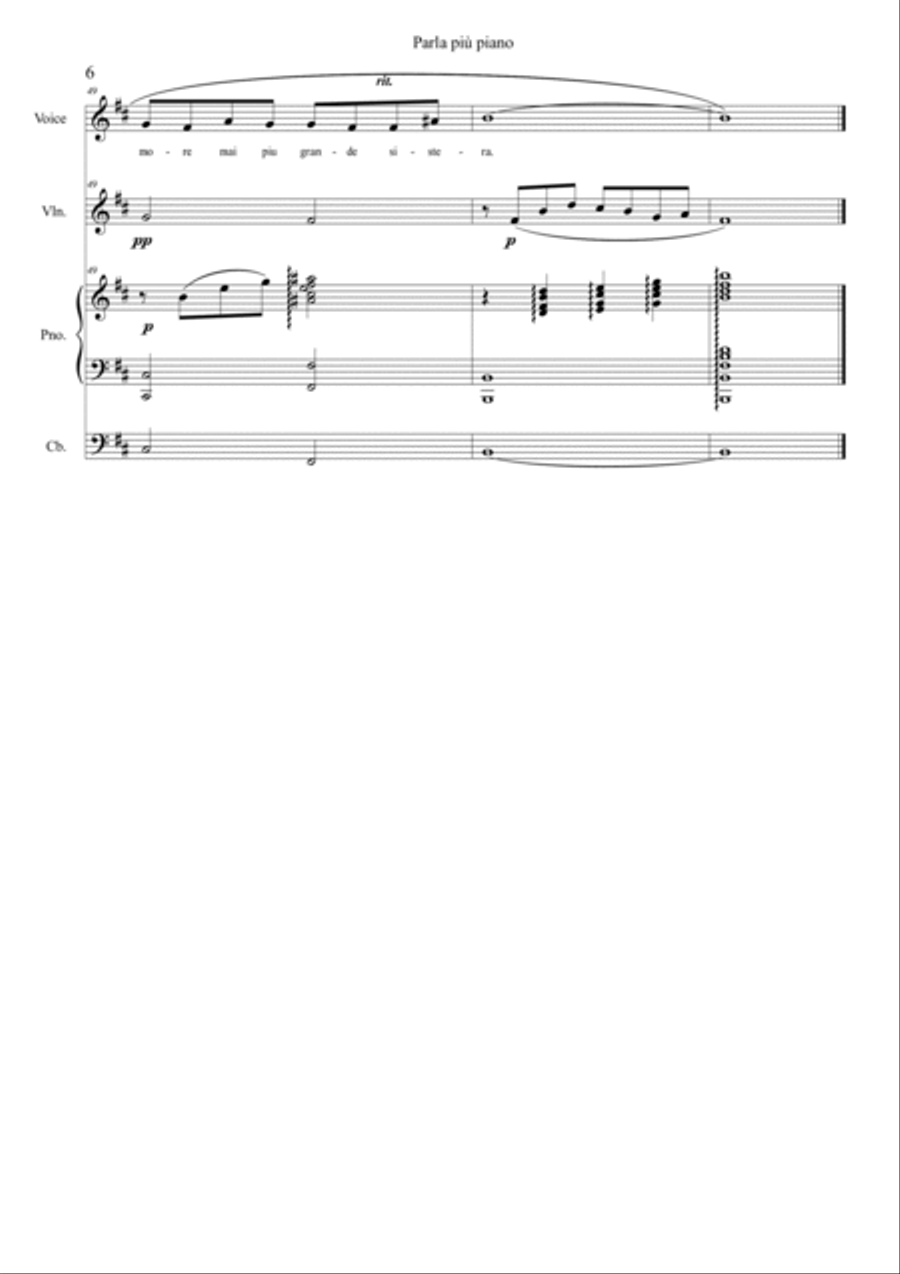 Parla Piu Piano Parla Piu Piano Double Bass scores gallery preview page 6
