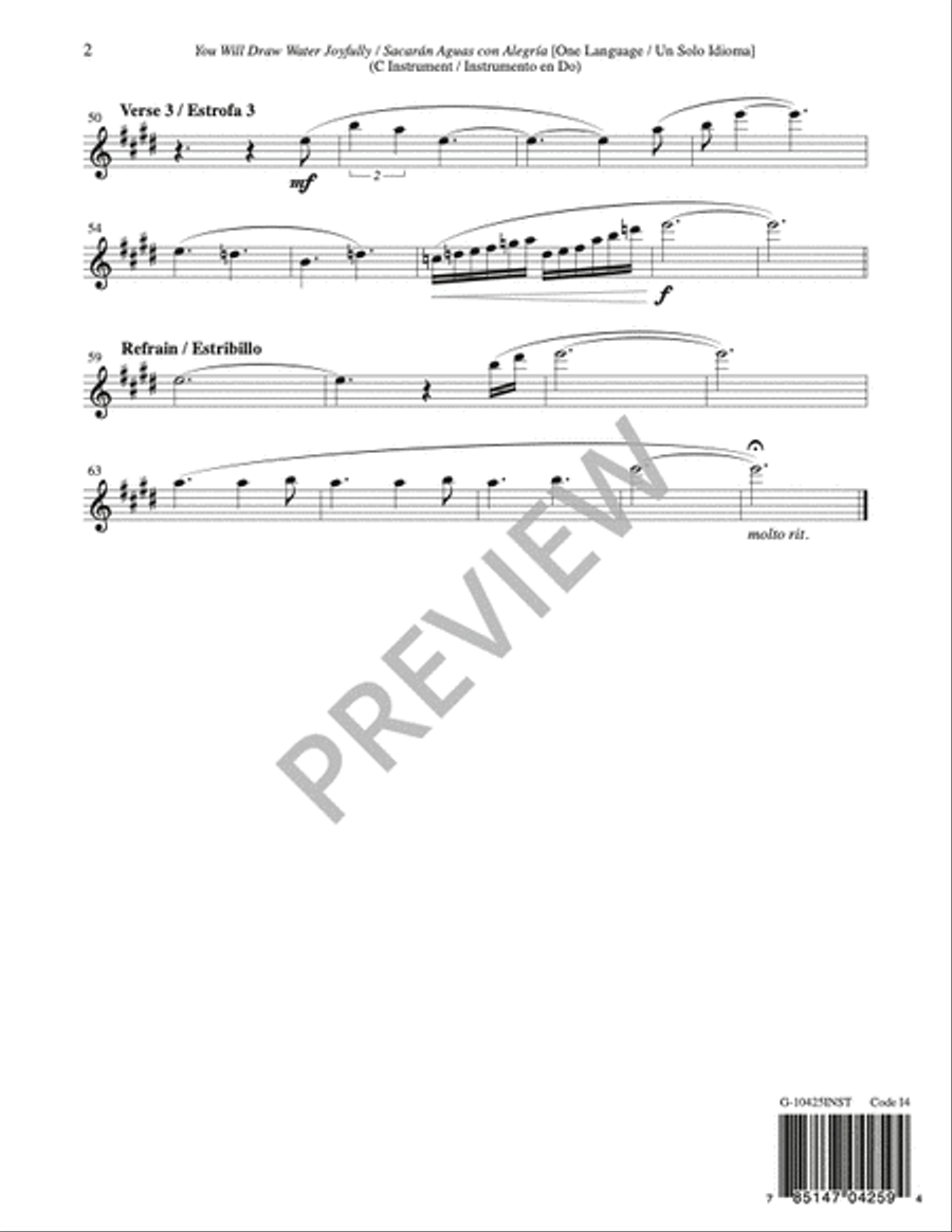 You Will Draw Water Joyfully / Sacarán Aguas con Alegría - Instrument edition Guitar scores gallery preview page 5